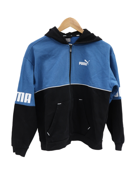 Gilet à capuche noir & bleu - Puma - 13/14 ans - Garçon