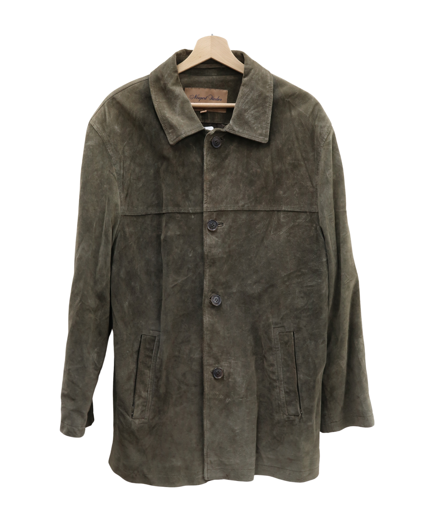 Manteau long en daim khaki clair - Newport Harbor - M