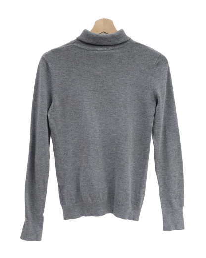 Pull gris à col roulé - Camaïeu - XS