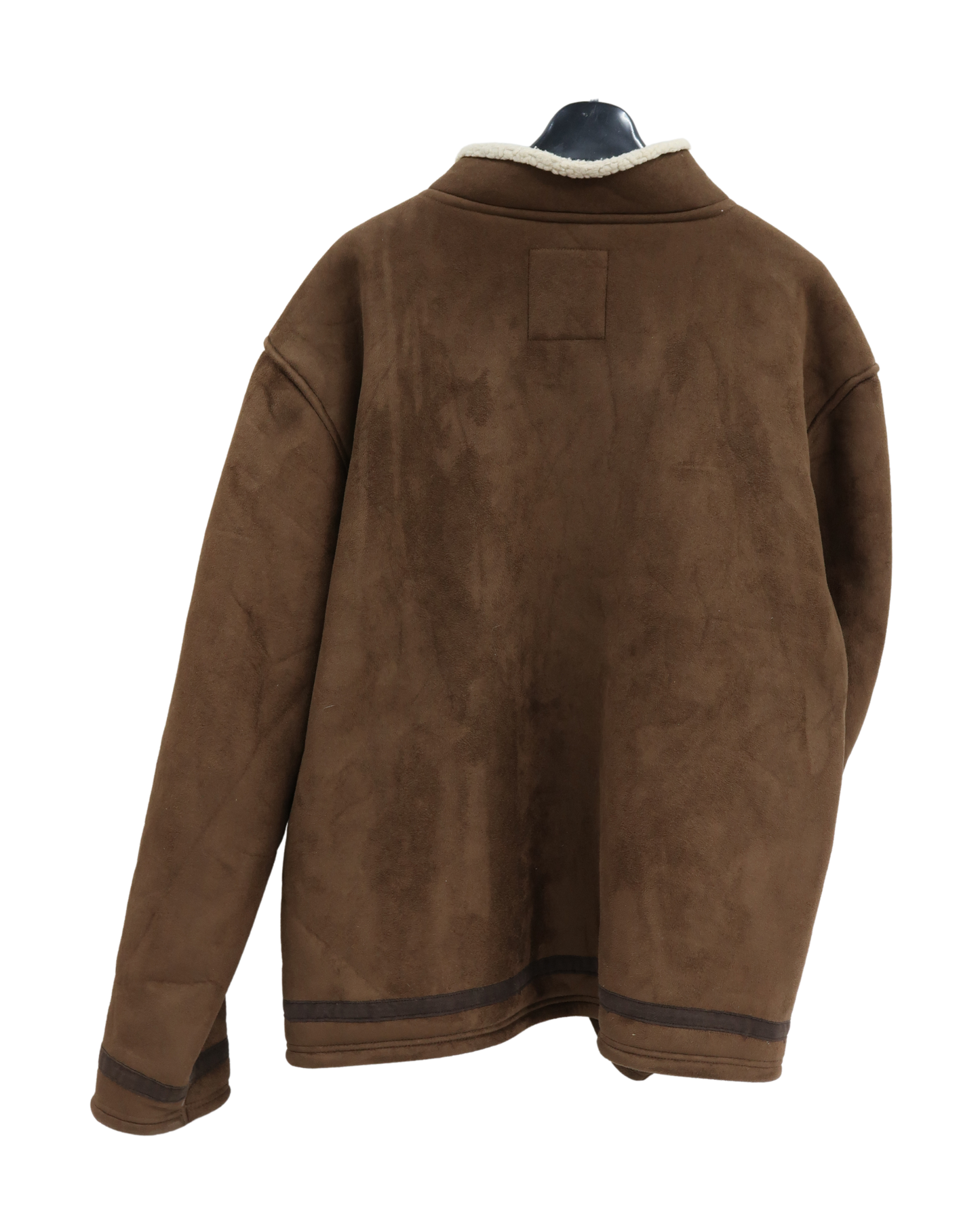 Manteau marron fourrée à moumoute crème - Atlas for men - 3XL