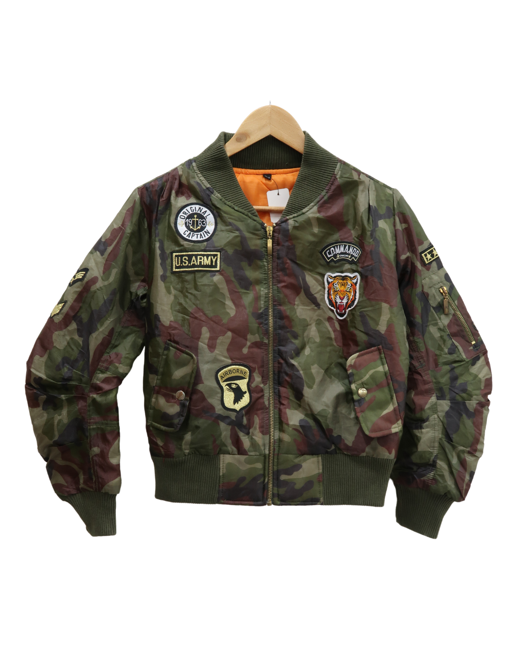 Bomber militaire avec écussons - 11/12 ans - Garçon