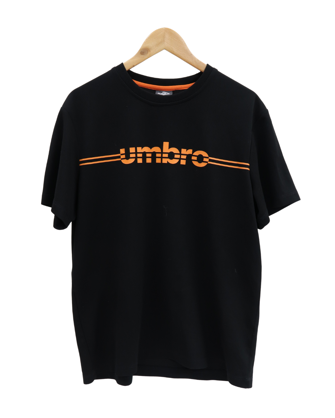 T-shirt à manches courtes noir & orange - Umbro - L