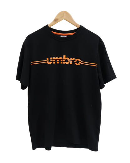 T-shirt à manches courtes noir & orange - Umbro - L