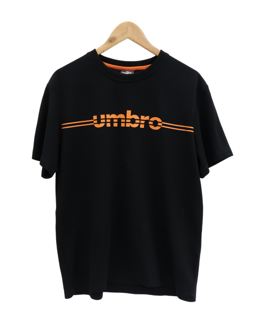 T-shirt à manches courtes noir & orange - Umbro - L