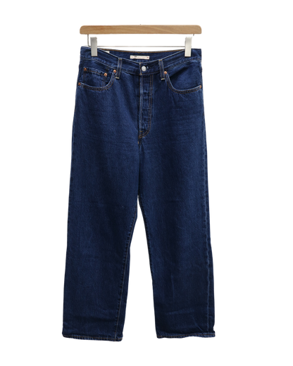 Jeans bleu foncé coupe Ribcage straight ankle - Levi's - W30 L29