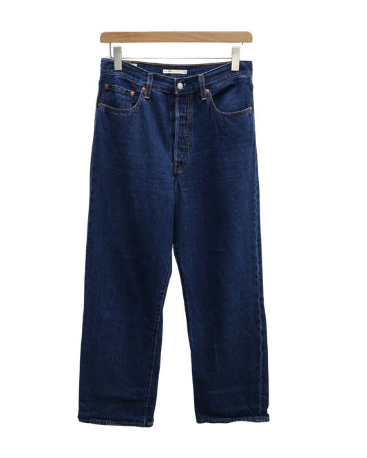 Jeans bleu foncé coupe Ribcage straight ankle - Levi's - W30 L29