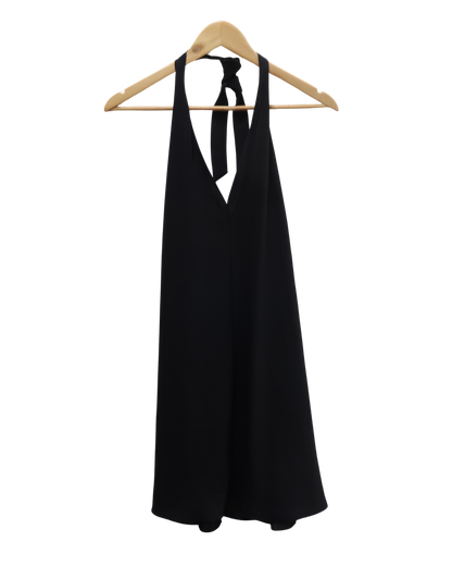 Robe noire fluide dos nu - Zara - M