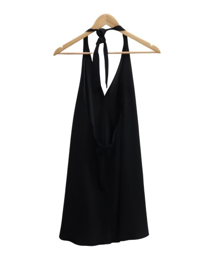 Robe noire fluide dos nu - Zara - M