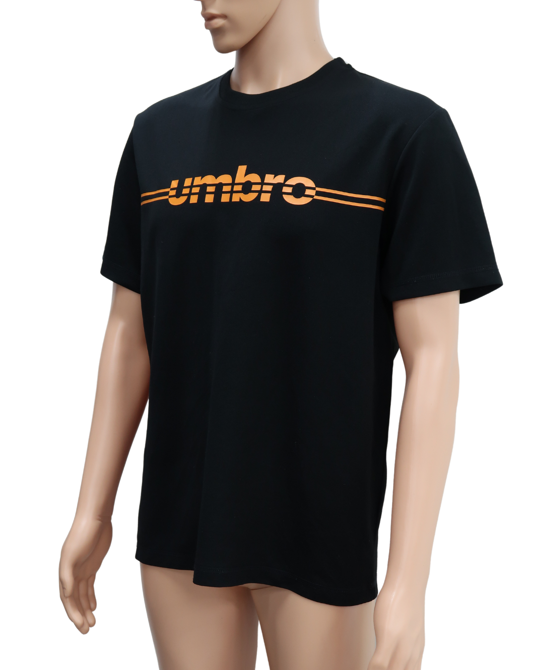 T-shirt à manches courtes noir & orange - Umbro - L