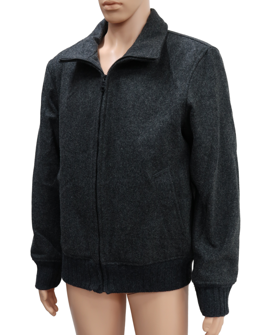 Manteau gris en laine - Sisley - L