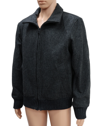 Manteau gris en laine - Sisley - L