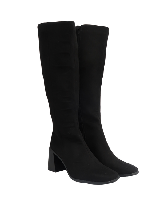 Bottes noires en daim - Primark - 37