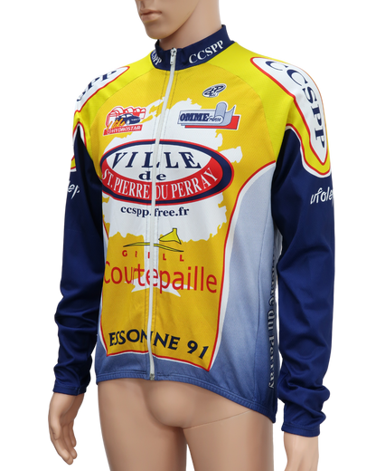 Maillot à zip à manches longues de cycliste - XL