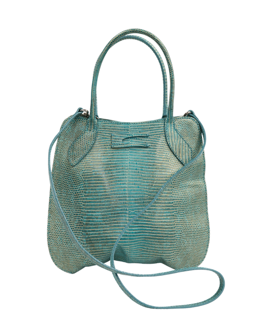 Sac à main à bandoulière bleu turquoise irrisé - Coccinelle