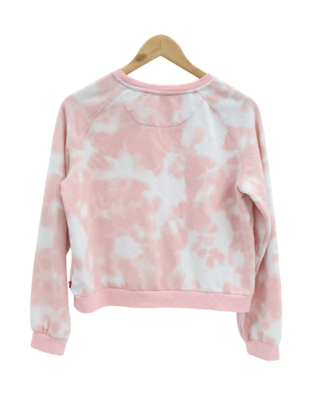 Pull à manches longues rose et blanc - Levi's - 16 ans (164cm) - Fille