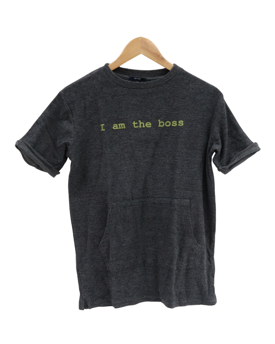 T-shirt gris foncé "I am the boss" - Kiabi - 12 ans (144/155cm)