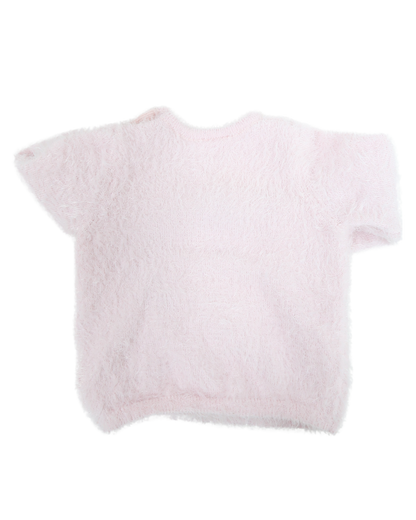 Pull à manches longues rose avec licorne - Tex - 12 mois - Fille