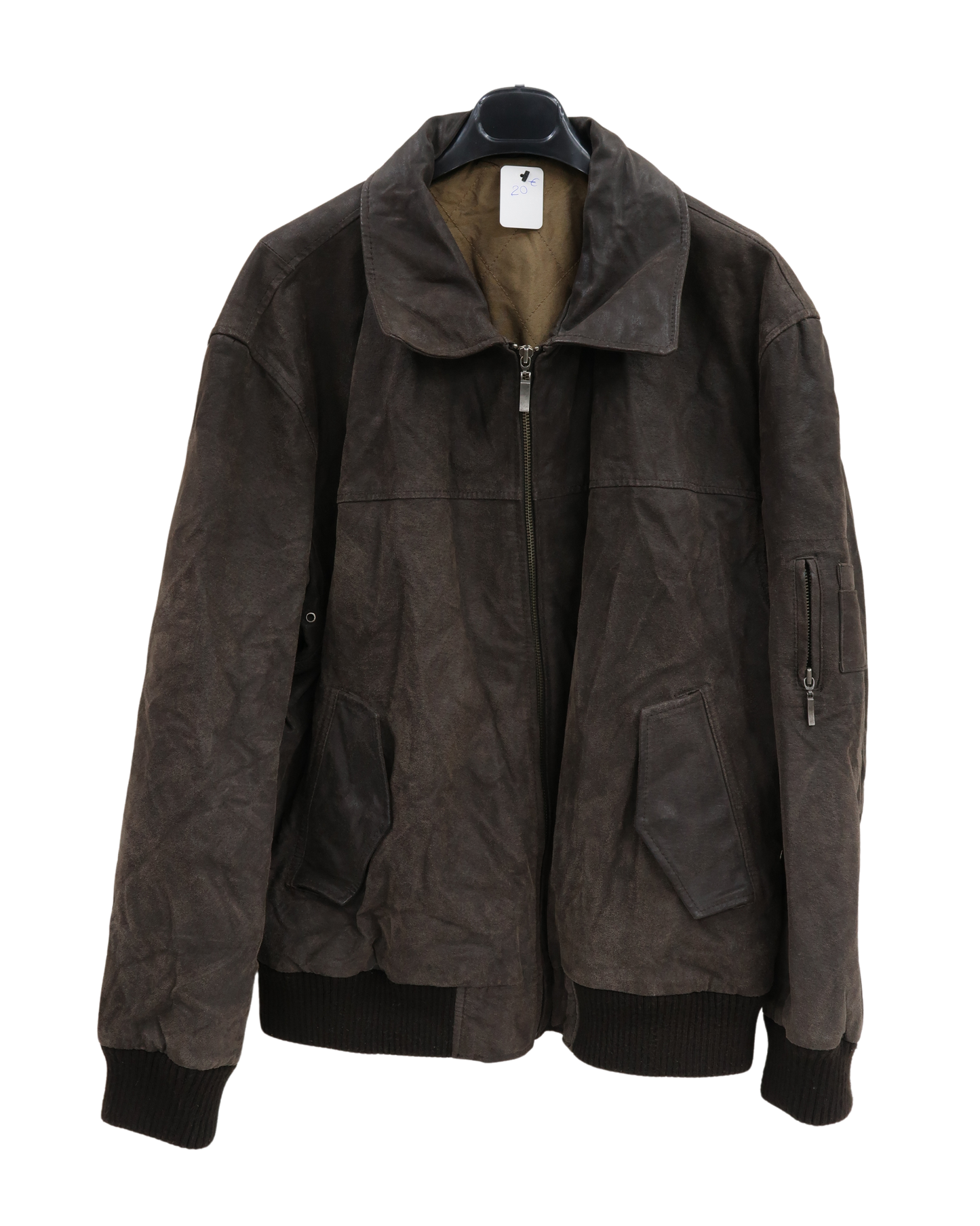 Manteau en daim marron foncé - Kiabi - XL