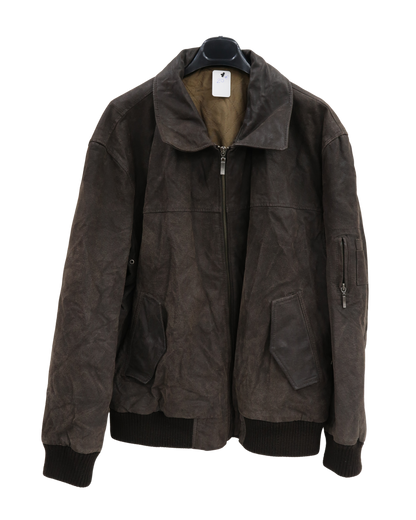 Manteau en daim marron foncé - Kiabi - XL