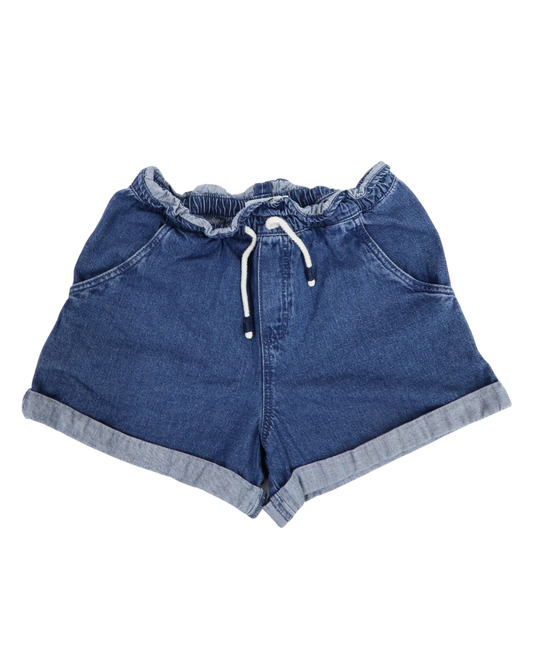 Short en jean avec cordon blanc - Monoprix - 12 ans - Fille