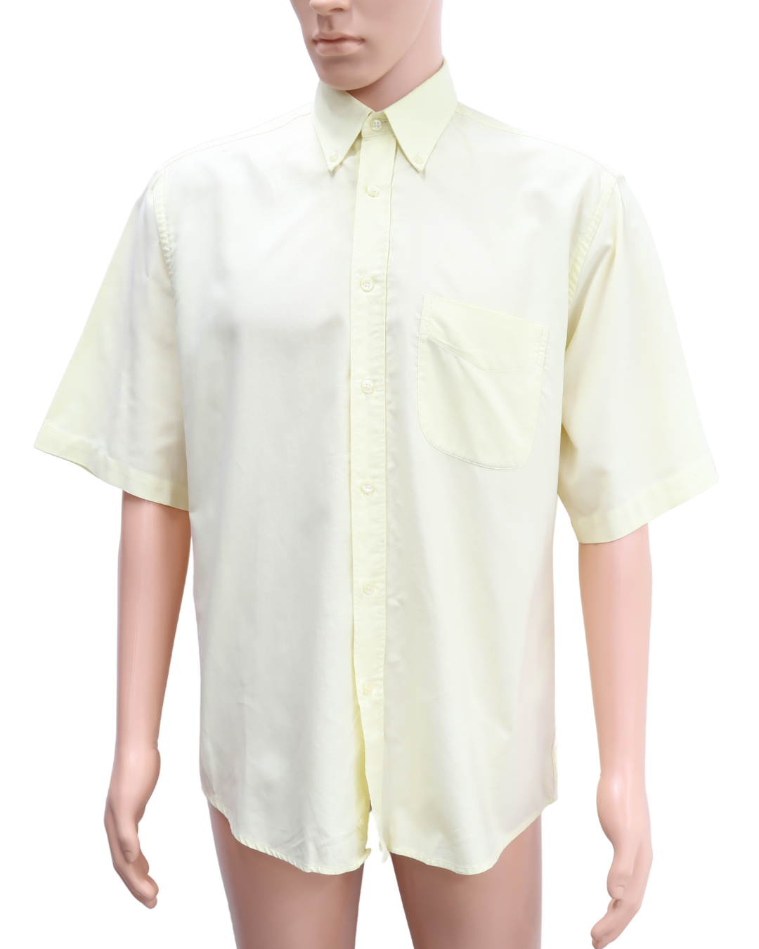 Chemise jaune pâle à manches courtes - Brummel - L