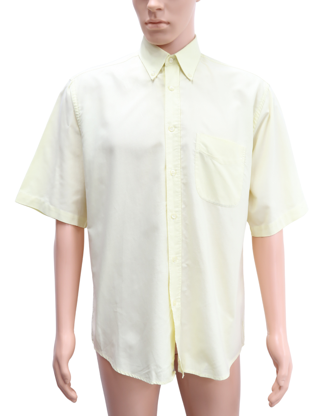 Chemise jaune pâle à manches courtes - Brummel - L