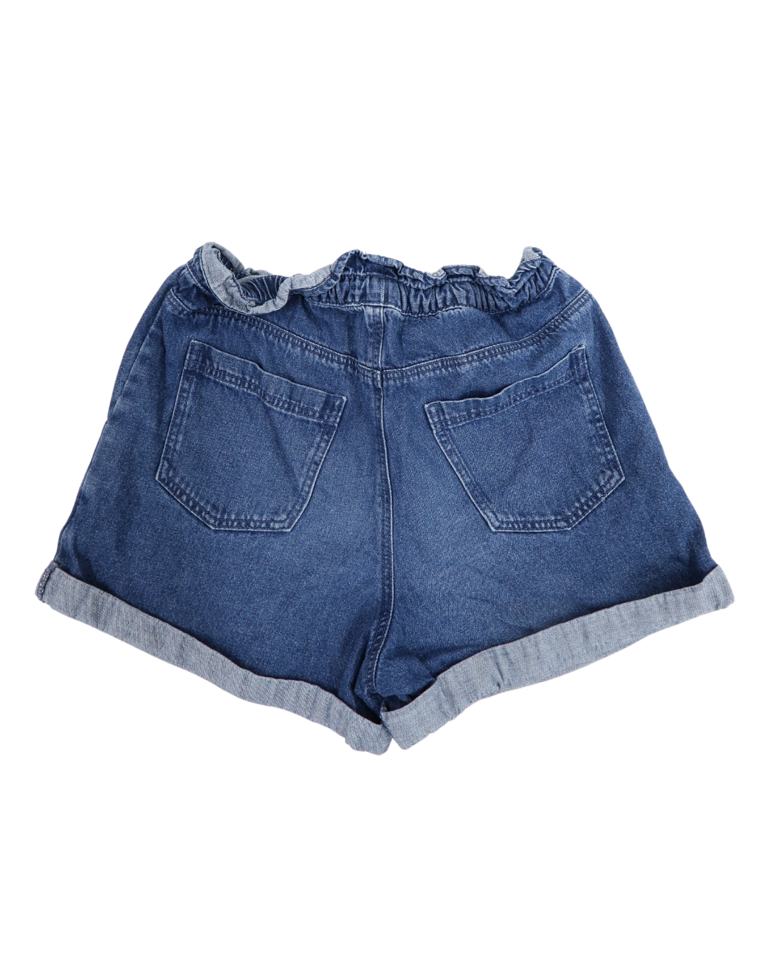 Short en jean avec cordon blanc - Monoprix - 12 ans - Fille