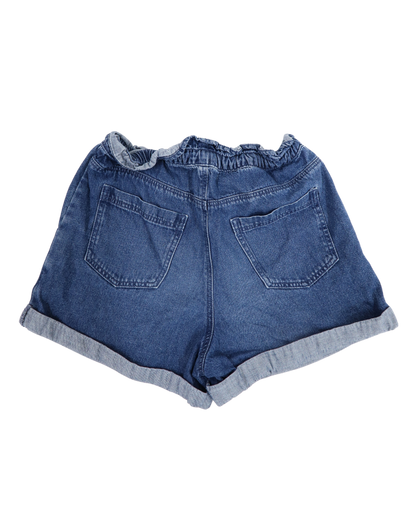 Short en jean avec cordon blanc - Monoprix - 12 ans - Fille