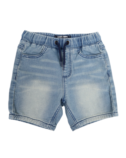 Short en jean avec cordons bleu foncé - Next - 2/3 ans (98cm) - Mixte