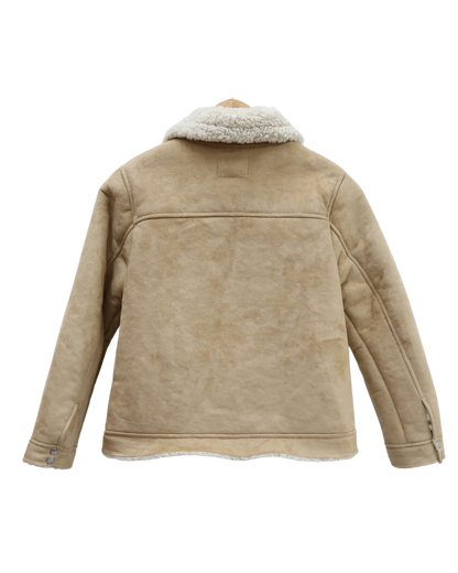 Manteau beige avec moumoute - Zara - 11/12 ans (152 cm) - Fille