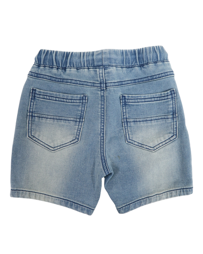 Short en jean avec cordons bleu foncé - Next - 2/3 ans (98cm) - Mixte