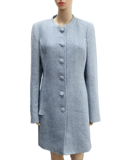 Manteau long vintage bleu ciel - S/M