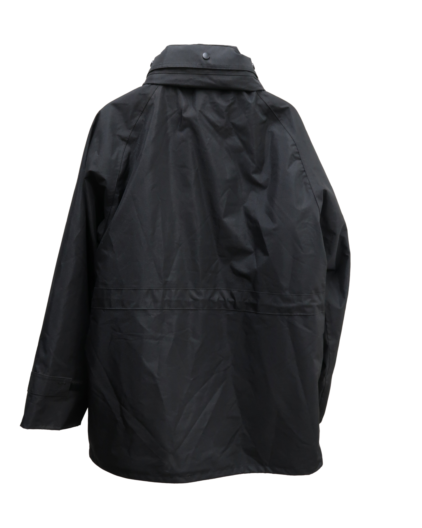 Manteau imperméable à capuche noire doublée avec une polaire intérieure - Sioen - L