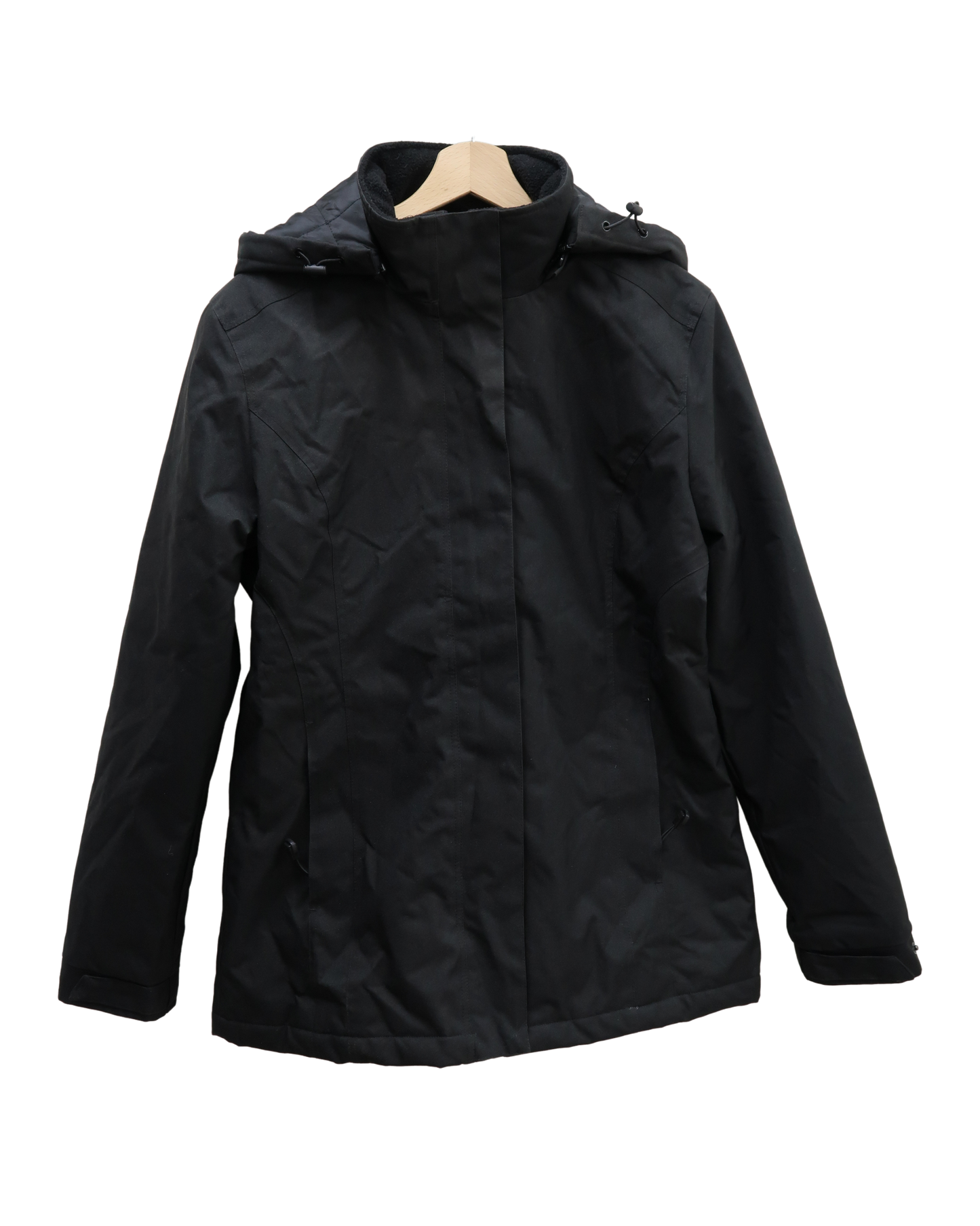 Manteau imperméable noir à capuche - Kariban - L