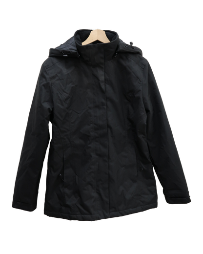 Manteau imperméable noir à capuche - Kariban - L