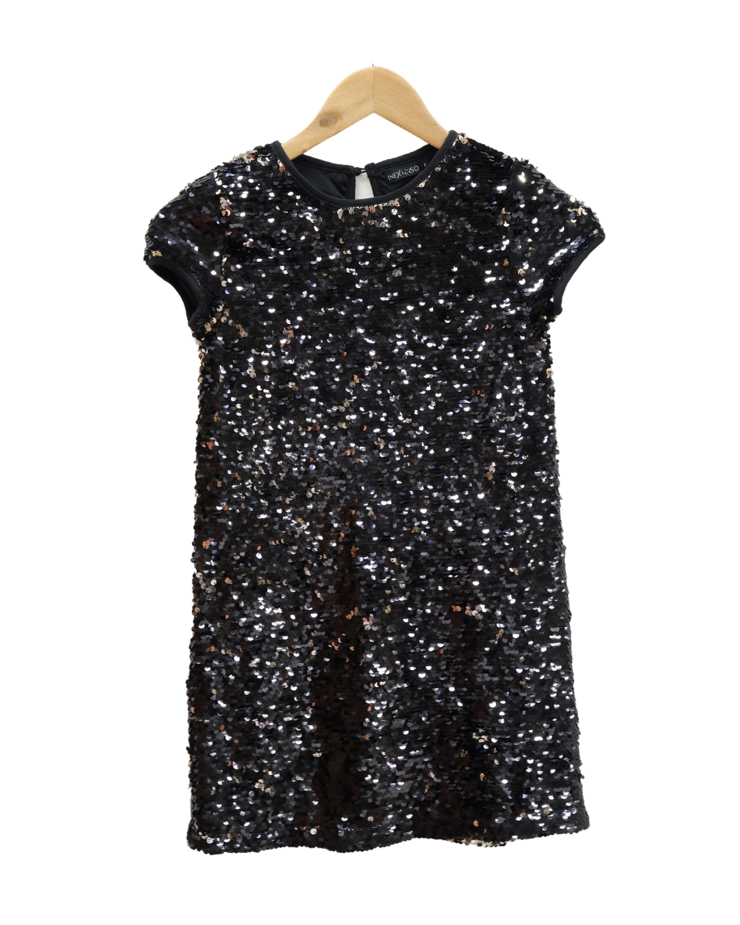 Robe à manches courtes à sequins - Inextenso - 7/8 ans (119/131cm) - Fille