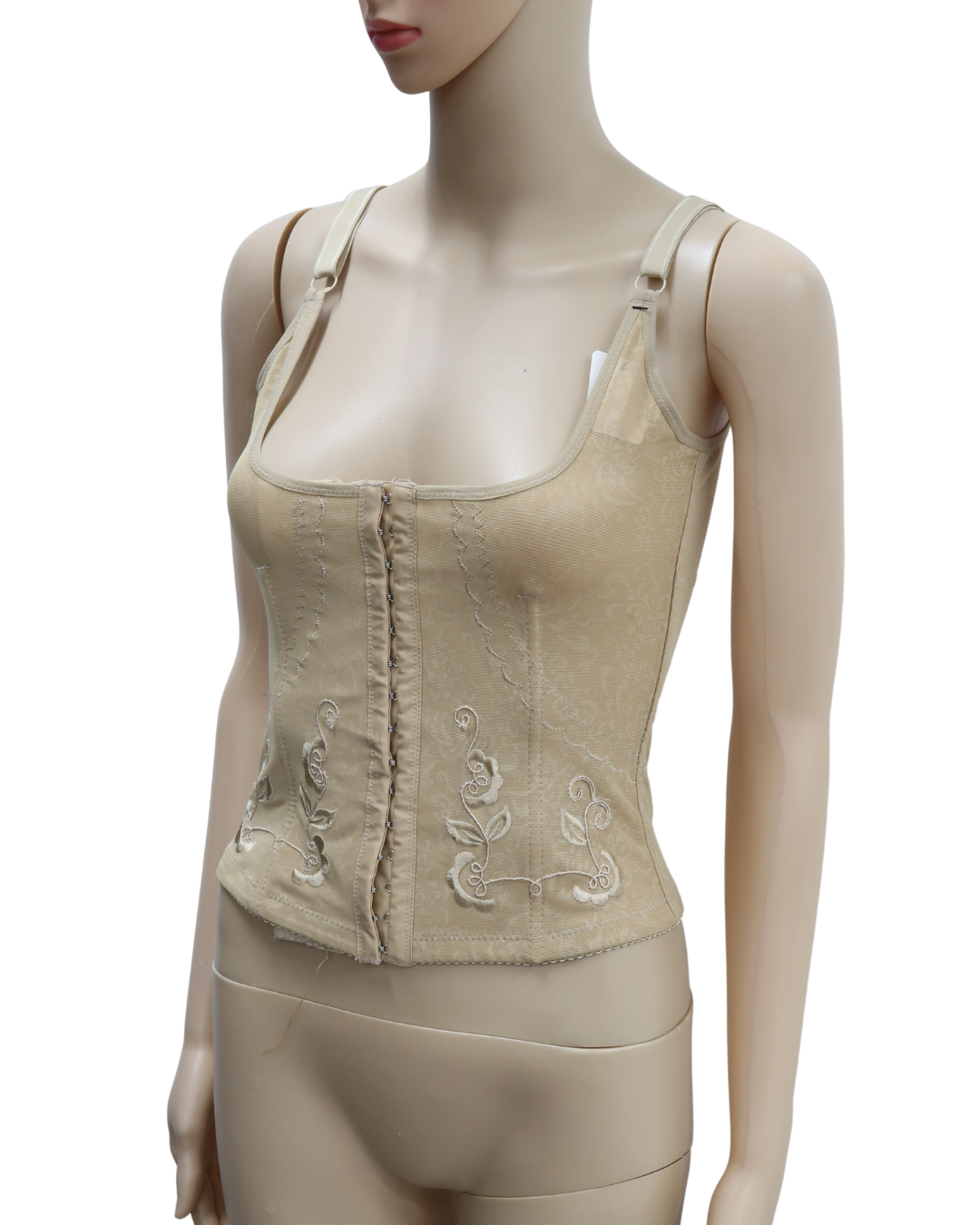 Corset beige à motifs - M