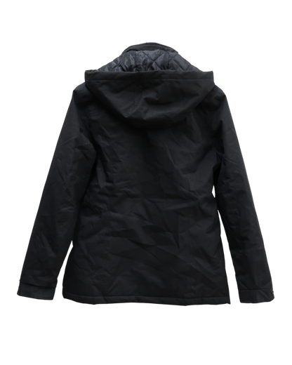 Manteau imperméable noir à capuche - Kariban - L