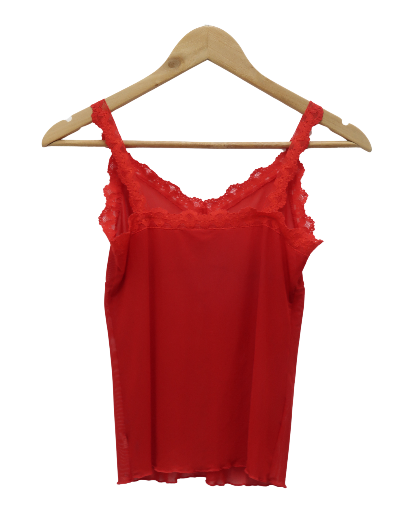 Top en mesh rouge - XS