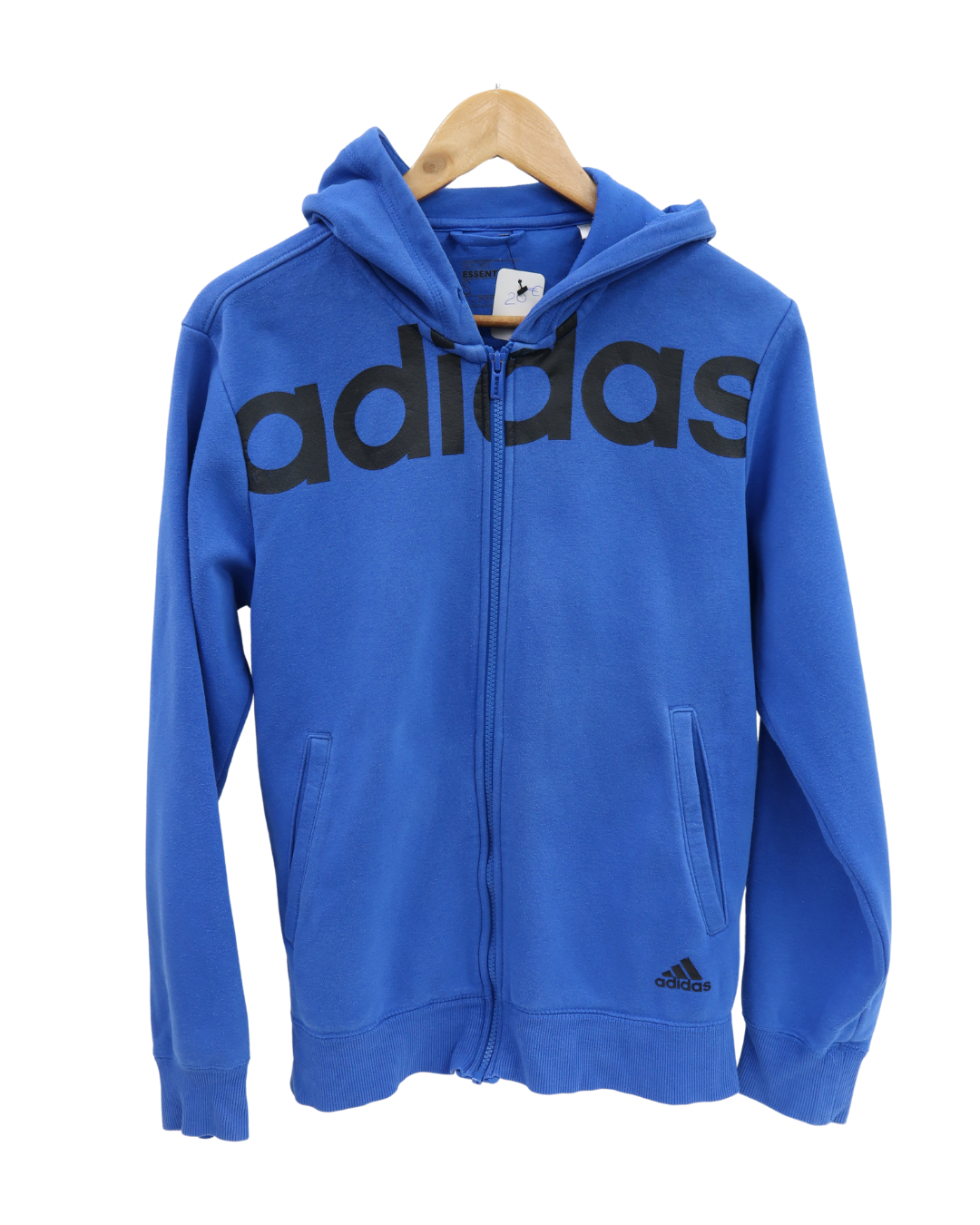 Veste à capuche bleue et noire - Adidas - S