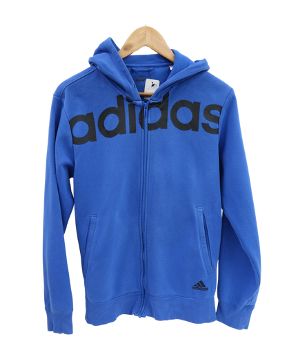 Veste à capuche bleue et noire - Adidas - S