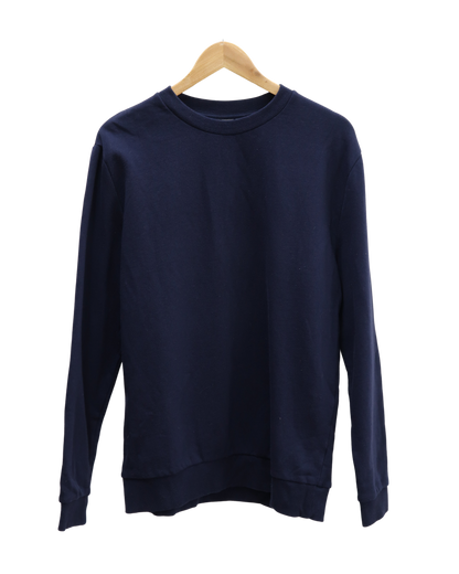 Pull bleu marine à manches longues - ASOS - M