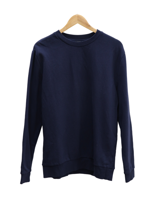 Pull bleu marine à manches longues - ASOS - M