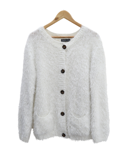 Cardigan à poils blanc - Xiaosa Fushi - XL