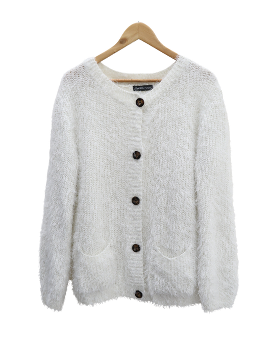 Cardigan à poils blanc - Xiaosa Fushi - XL