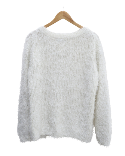 Cardigan à poils blanc - Xiaosa Fushi - XL