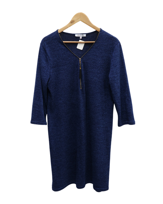 Robe bleue marine pailletée - Lola Liza - L