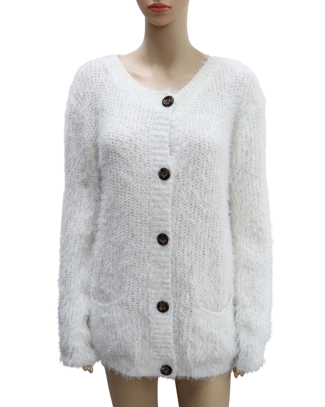 Cardigan à poils blanc - Xiaosa Fushi - XL