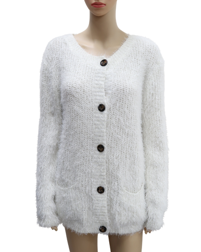 Cardigan à poils blanc - Xiaosa Fushi - XL