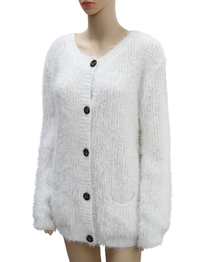 Cardigan à poils blanc - Xiaosa Fushi - XL